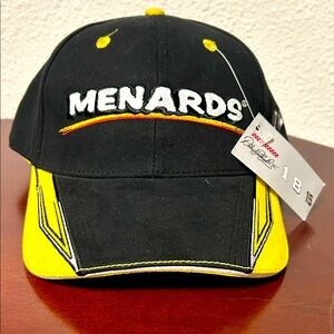NWT Menards 15 NASCAR Dale Earnhardt Inc. Velcro strap Hat Racing Ball Cap Black